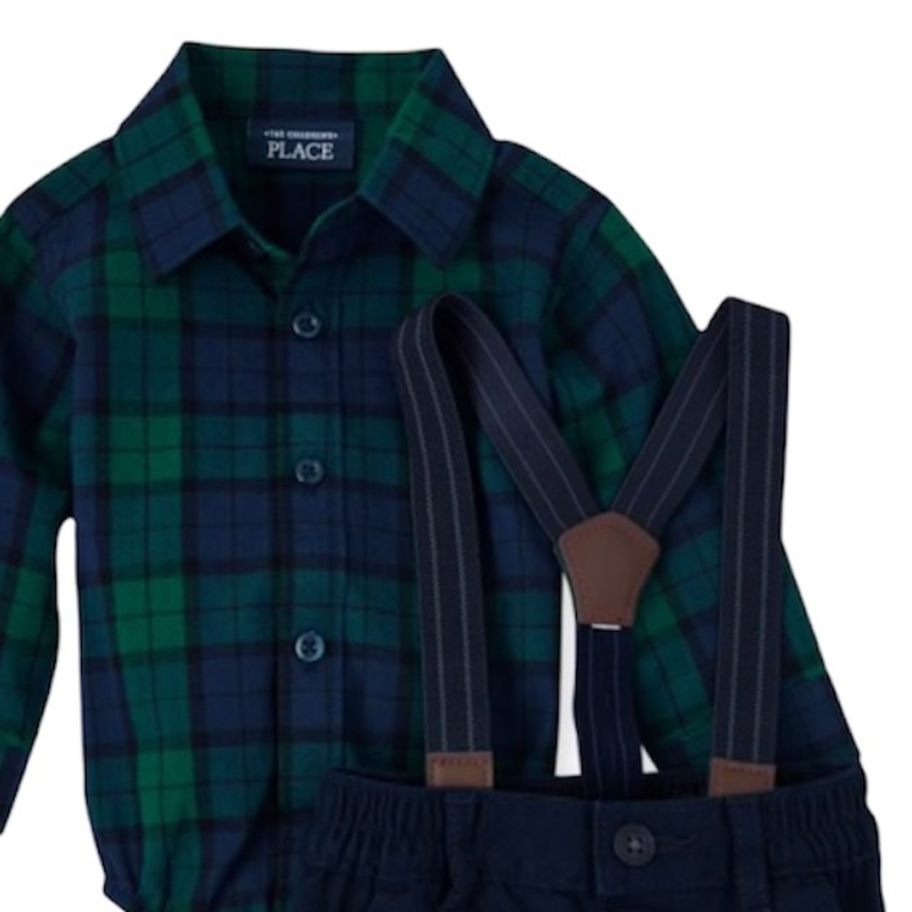 Baby Boy Plaid Poplin 4pc Set